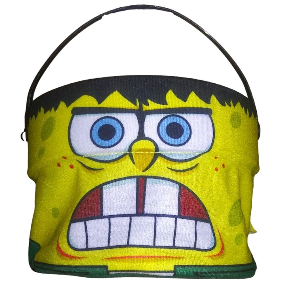 SpongeBob Square Pants Frankenstein Plush Halloween Bucket Collapsible Viacom